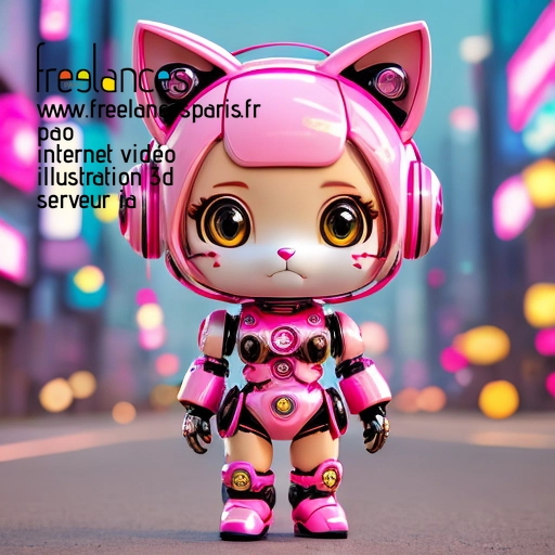 Pao mise en page internet vidéo illustration 3d serveur IA générative AI freelance paris studio de création magazines QTY1LHF0